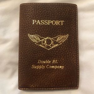 Ralph Lauren Pebbled Leather Passport Cover-NEW!